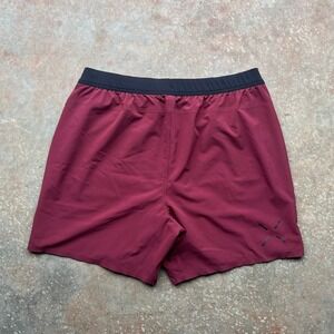 Ten Thousand Mens Interval Short XXL Maroon Burgundy Training Lined TTSH002V3